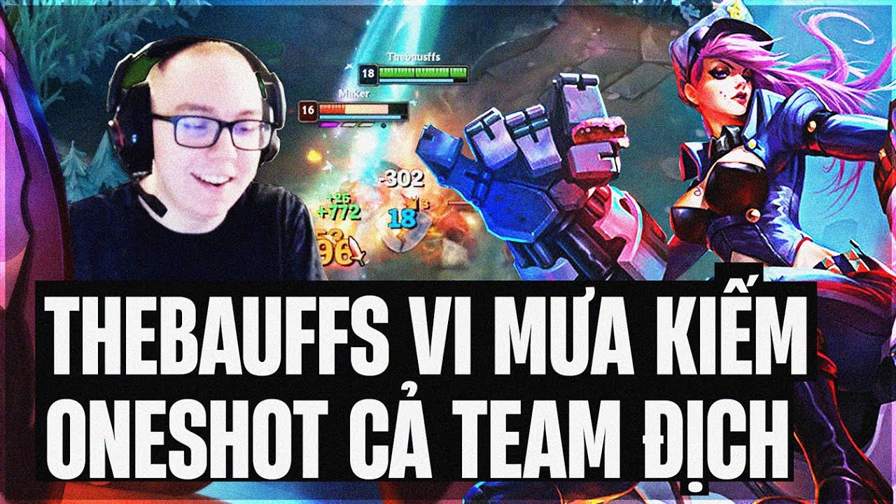 THEBAUSFFS VÀ GIÁO ÁN VI MƯA KIẾM SỐC DAMAGE CỰC KHỎE ONESHOT CẢ TEAM ĐỊCH