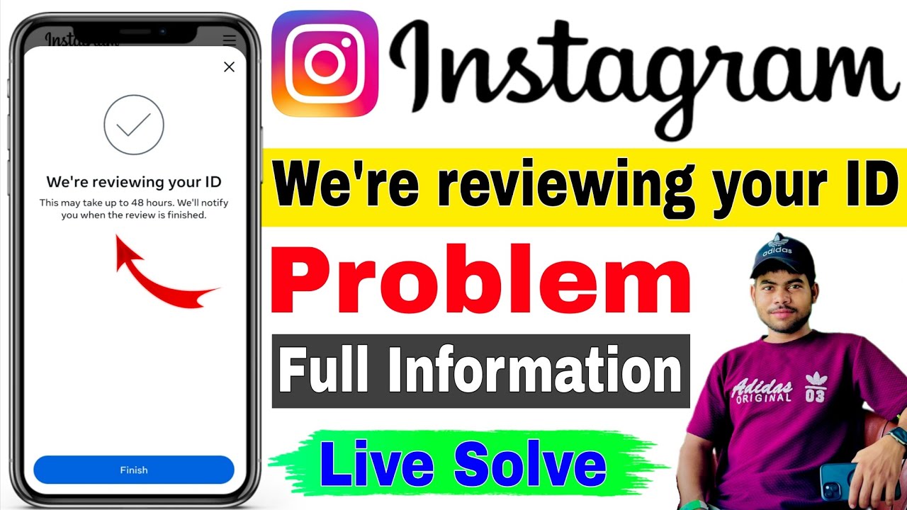 We're reviewing your id instagram | This may take up to 48 hours We'll notify you when the review