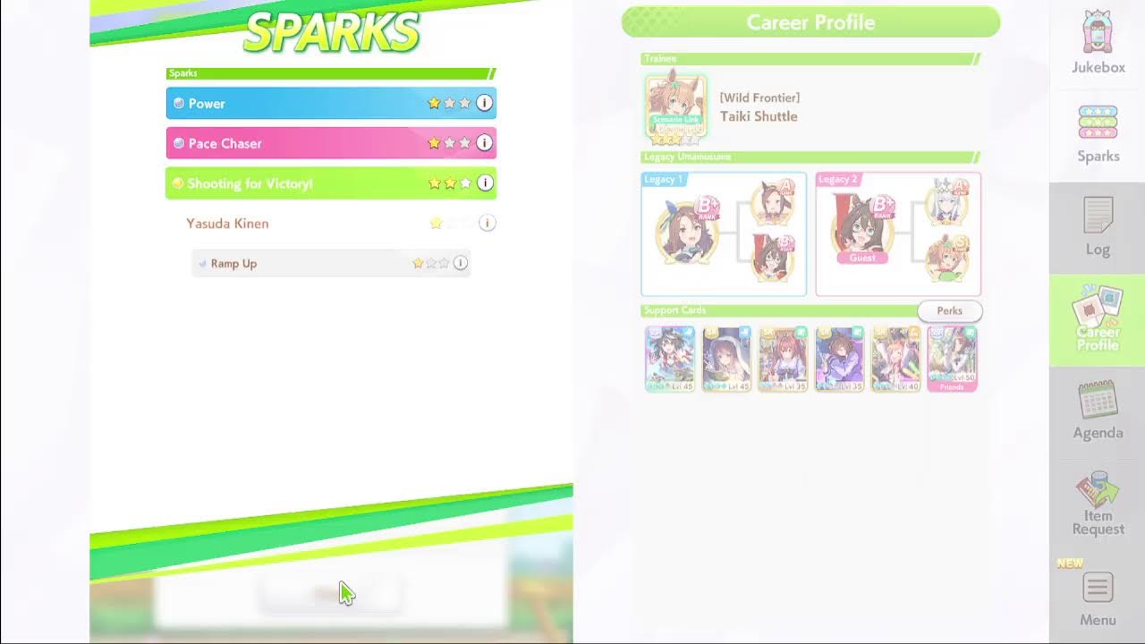 making new umas because the last runs SUCKED