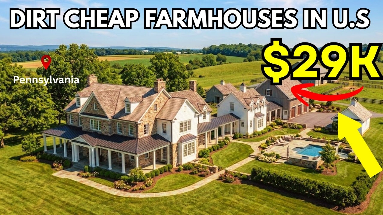 10 DIRT CHEAP PENNSYLVANIA Farmhouse with Massive LAND! You can Buy NOW !