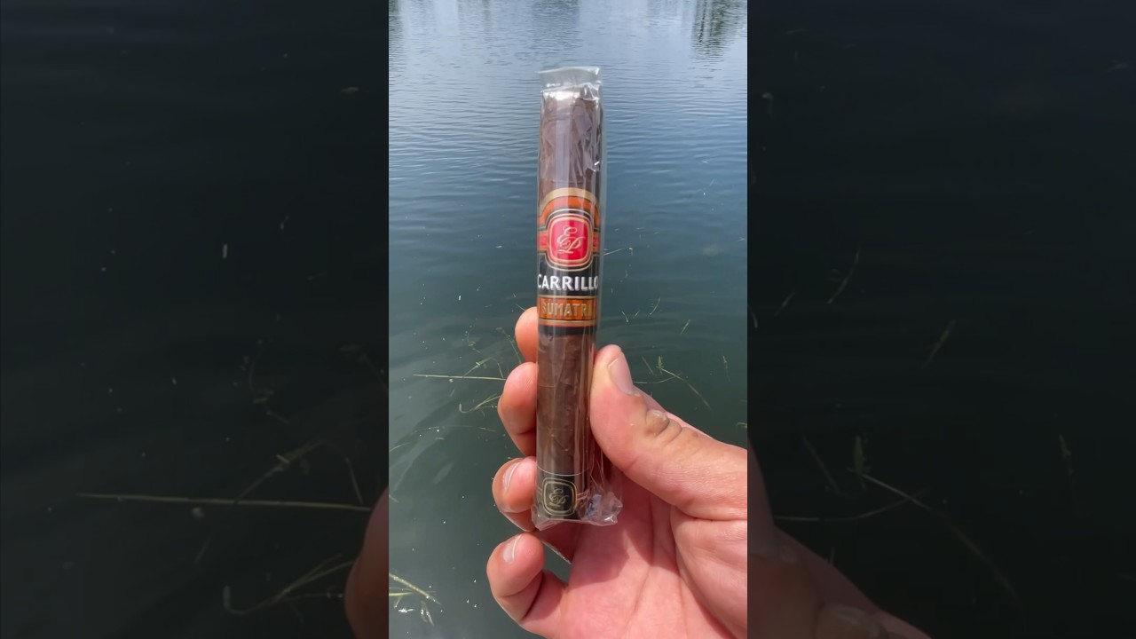 💨This newly released E.P Carrillo Sumatra🍂 #Cigar #Cigars #asmr #asmrsounds #shortsvideo #trending
