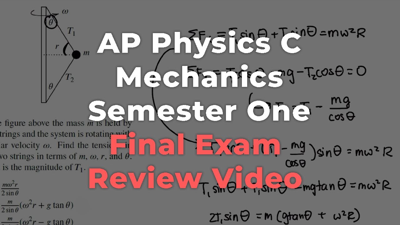AP Physics C: Mechanics Semester 1 Final Exam Review