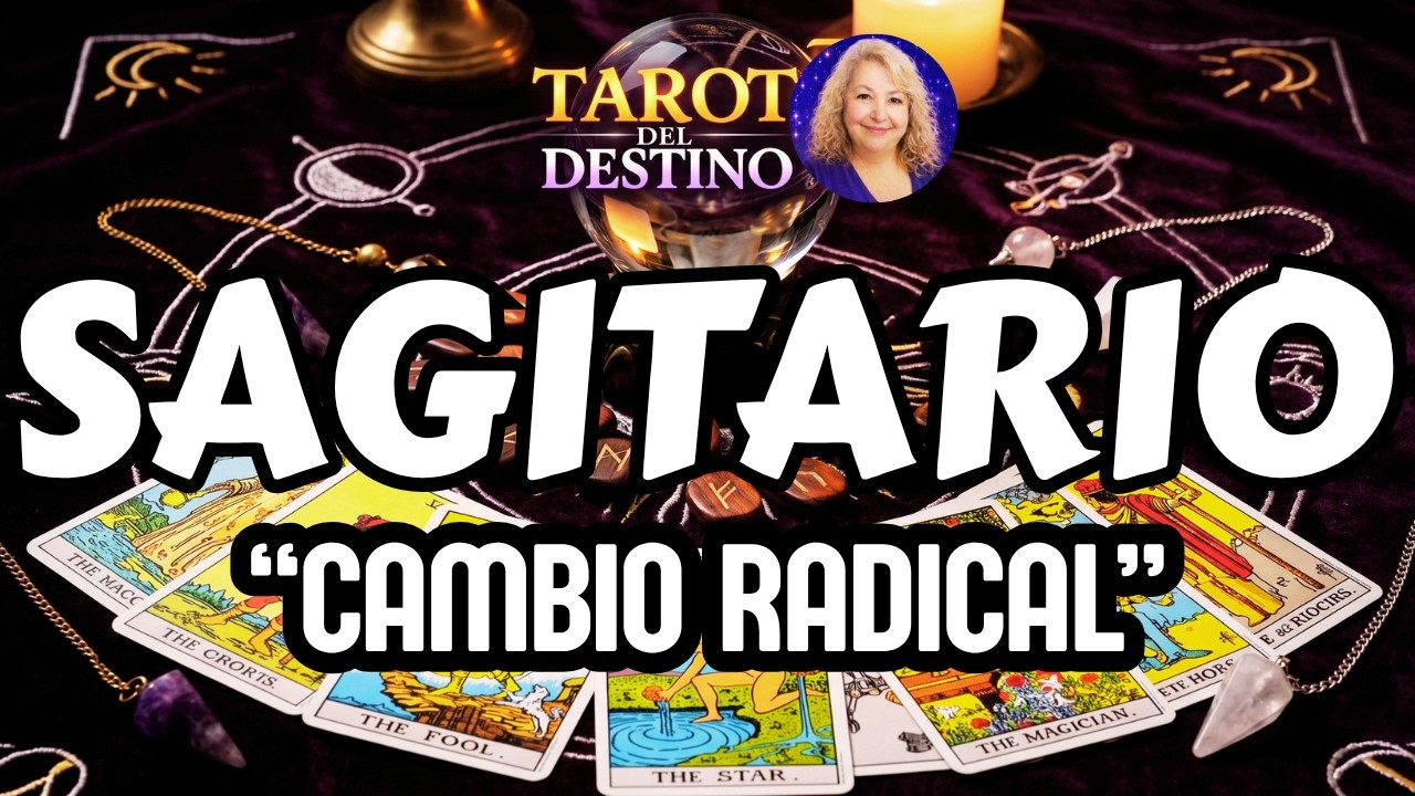 SAGITARIO ♐ CAMBIO RADICAL&hellip; Y LLEGA FELICIDAD Y ABUNDANCIA | Tarot del Destino #sagitario