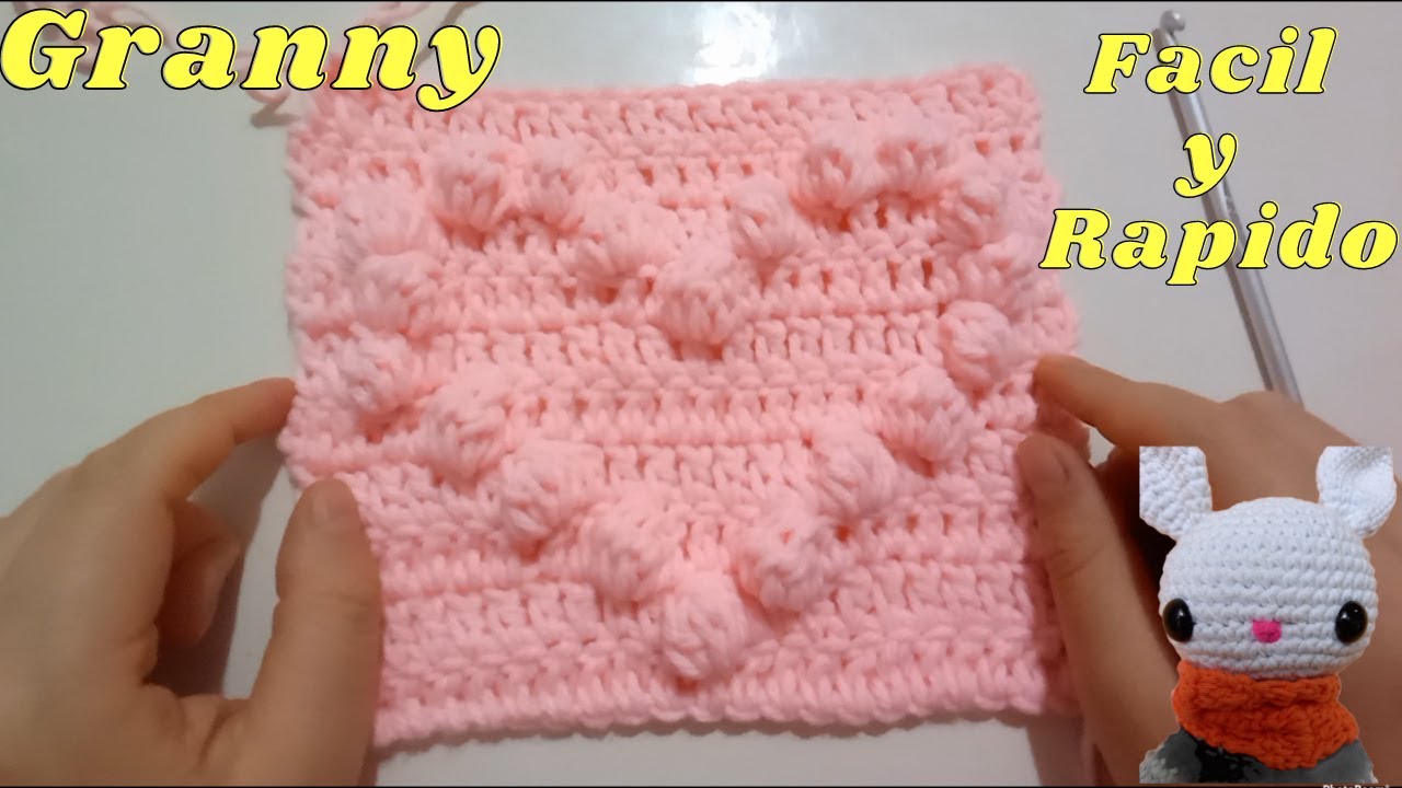 Granny de CORAZON ideal para manta fácil paso a paso, ideal para venta!!