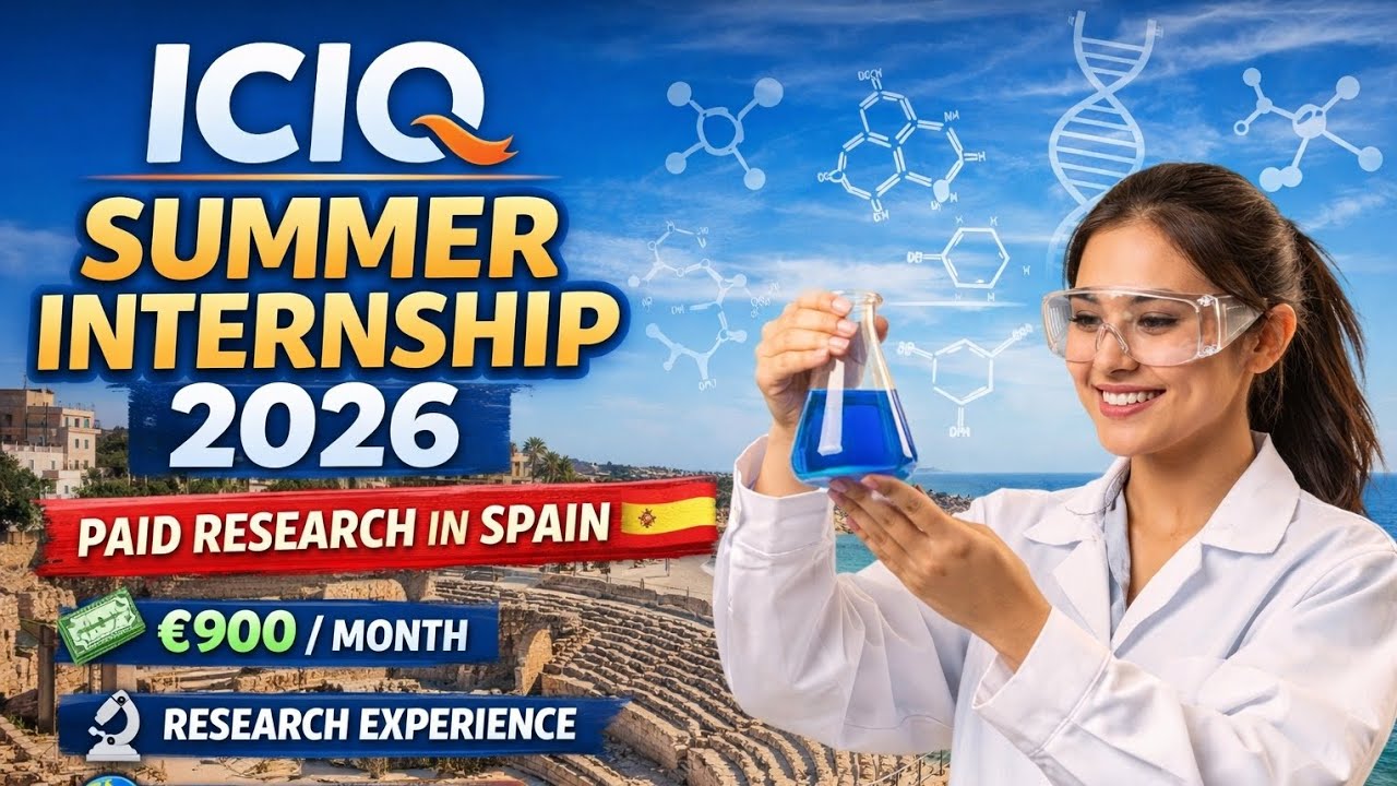 Fully Funded Internship in Spain 2026 | ICIQ Summer Fellowship Program