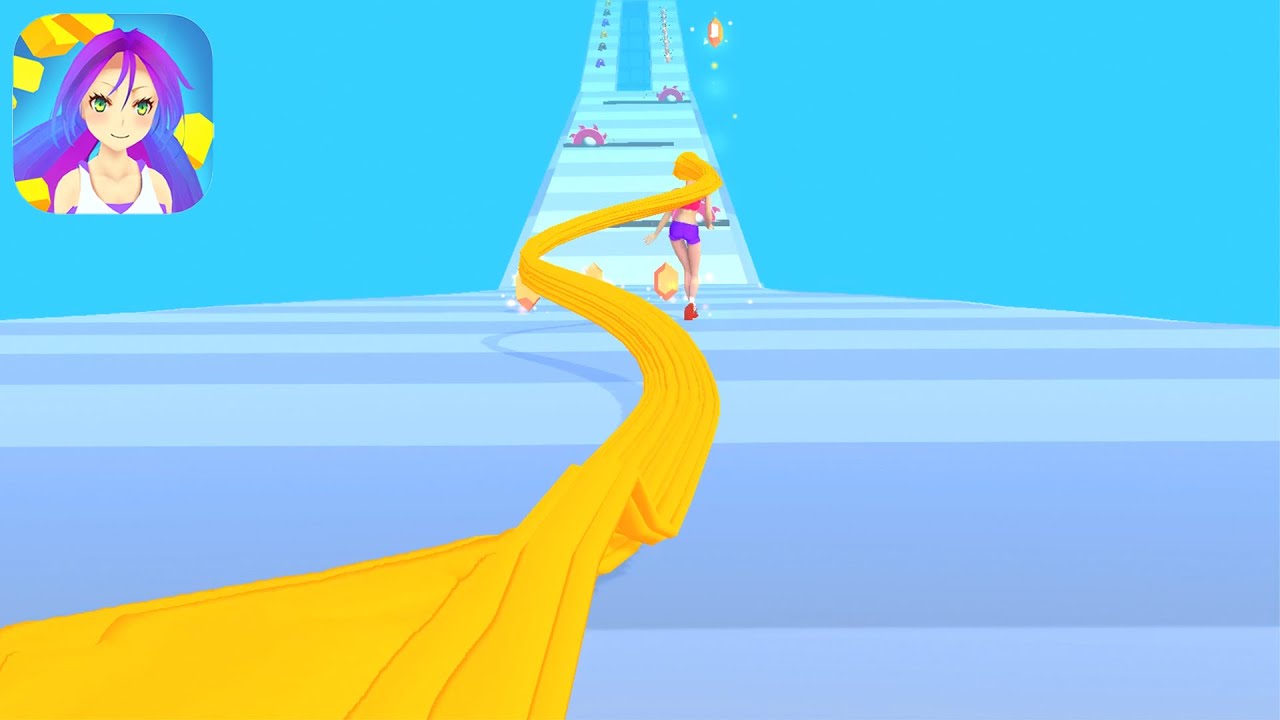 Hair Rush Game 👩🏻‍🦰🔥 ALL LEVELS NEW UPDATE - iOS / Android Mobile Gameplay #10