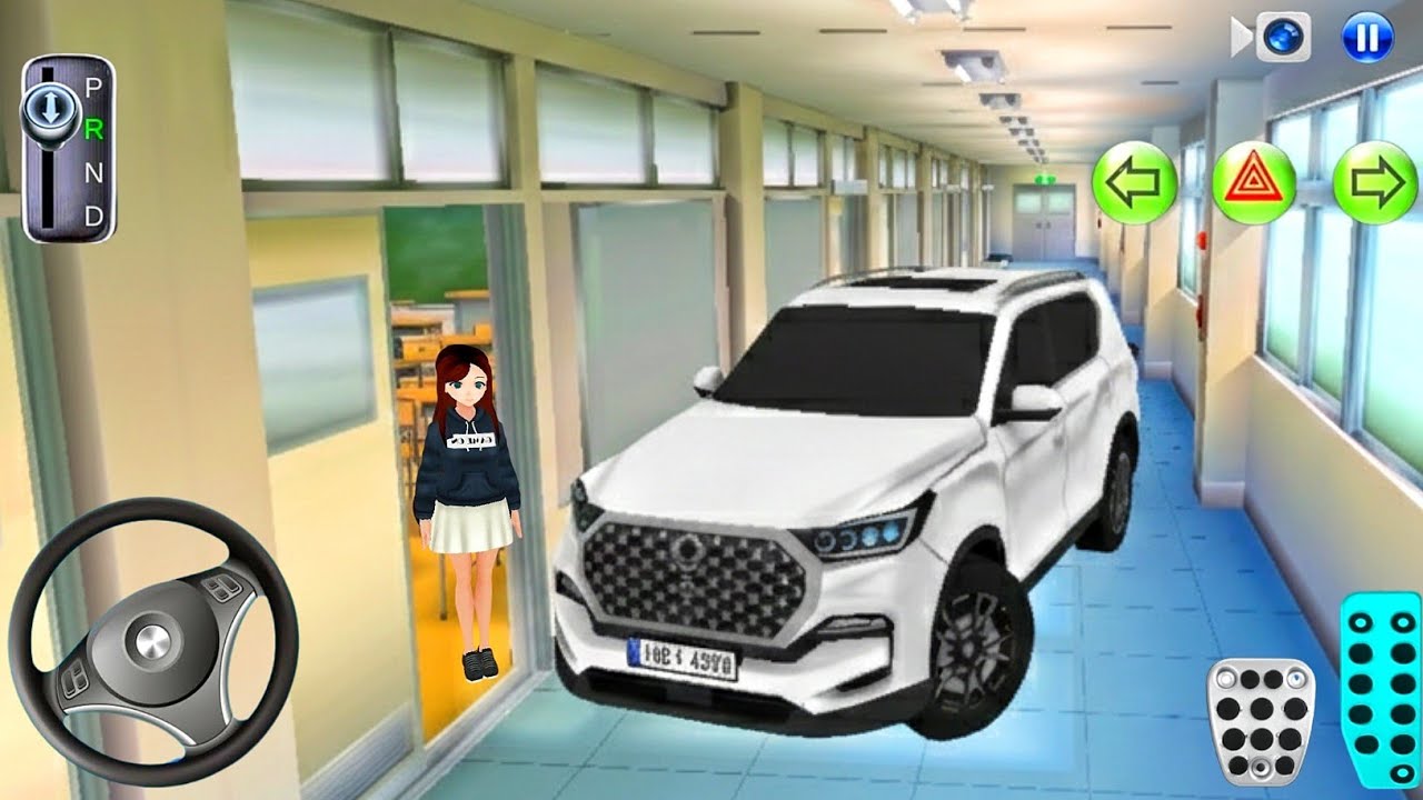 New Rexton SUV Car in School Building - 3D Driving Class 2026 - Game - Real Android Gameplay