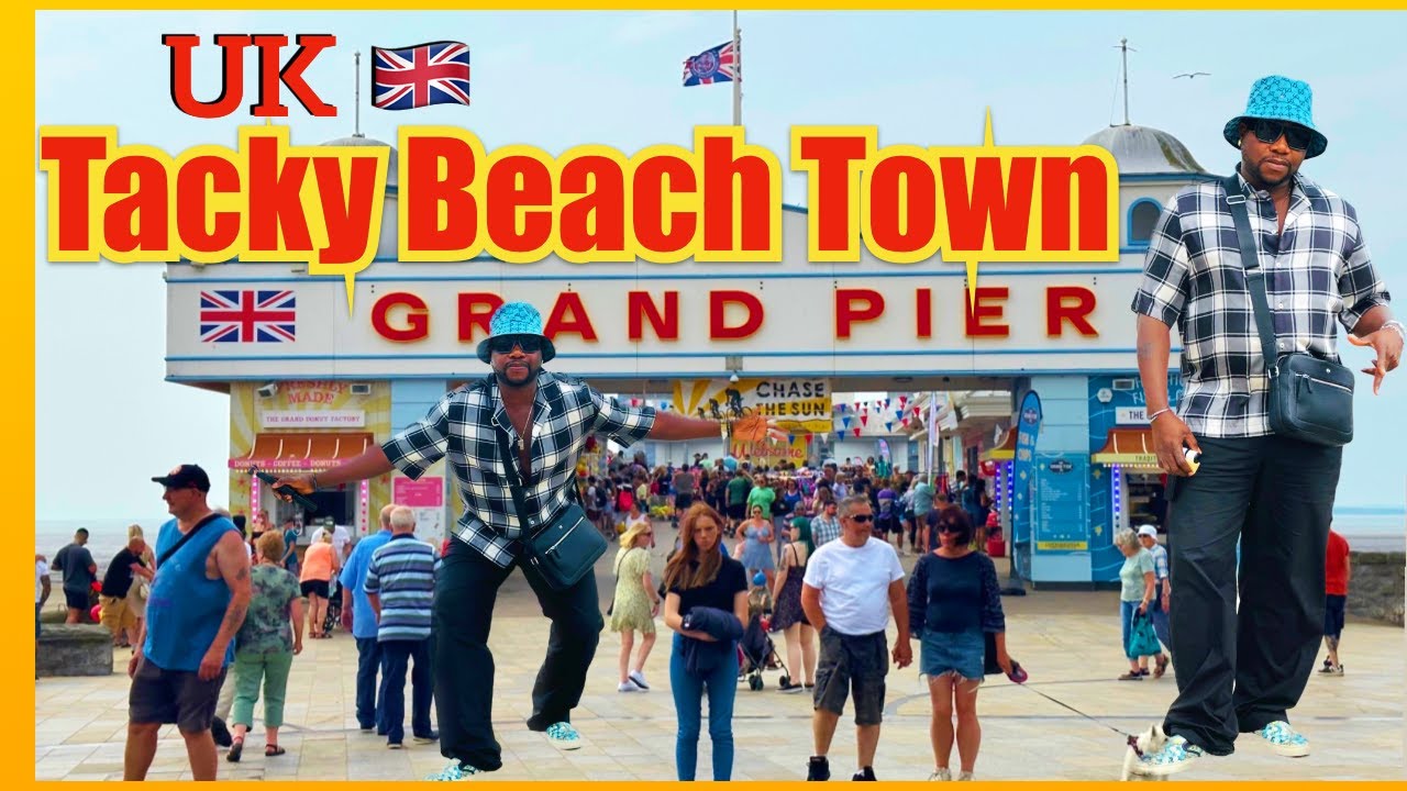 🇬🇧 England Beach Walk 2023, Weston-Super-Mare | UK Beach | A Day With New Audi A6