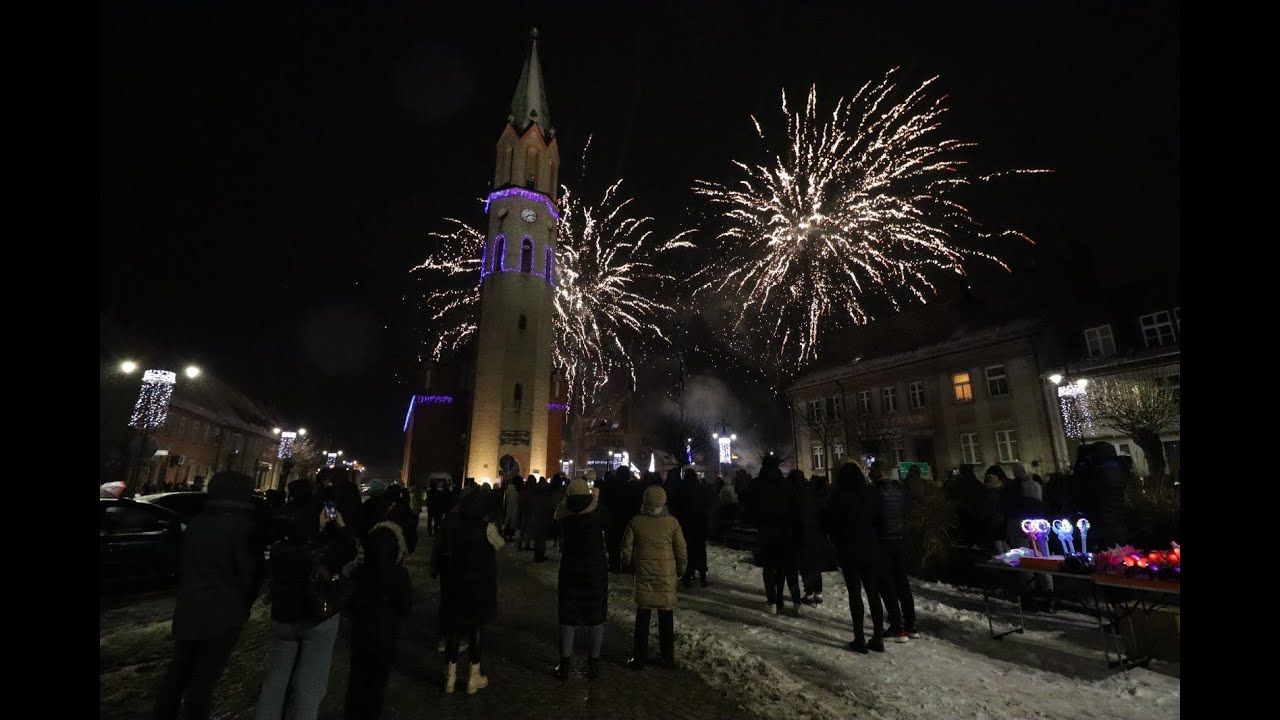 Przywitanie Nowego Roku w Nowym Stawie 🙂z kamery pogodowej TvMalbork.pl