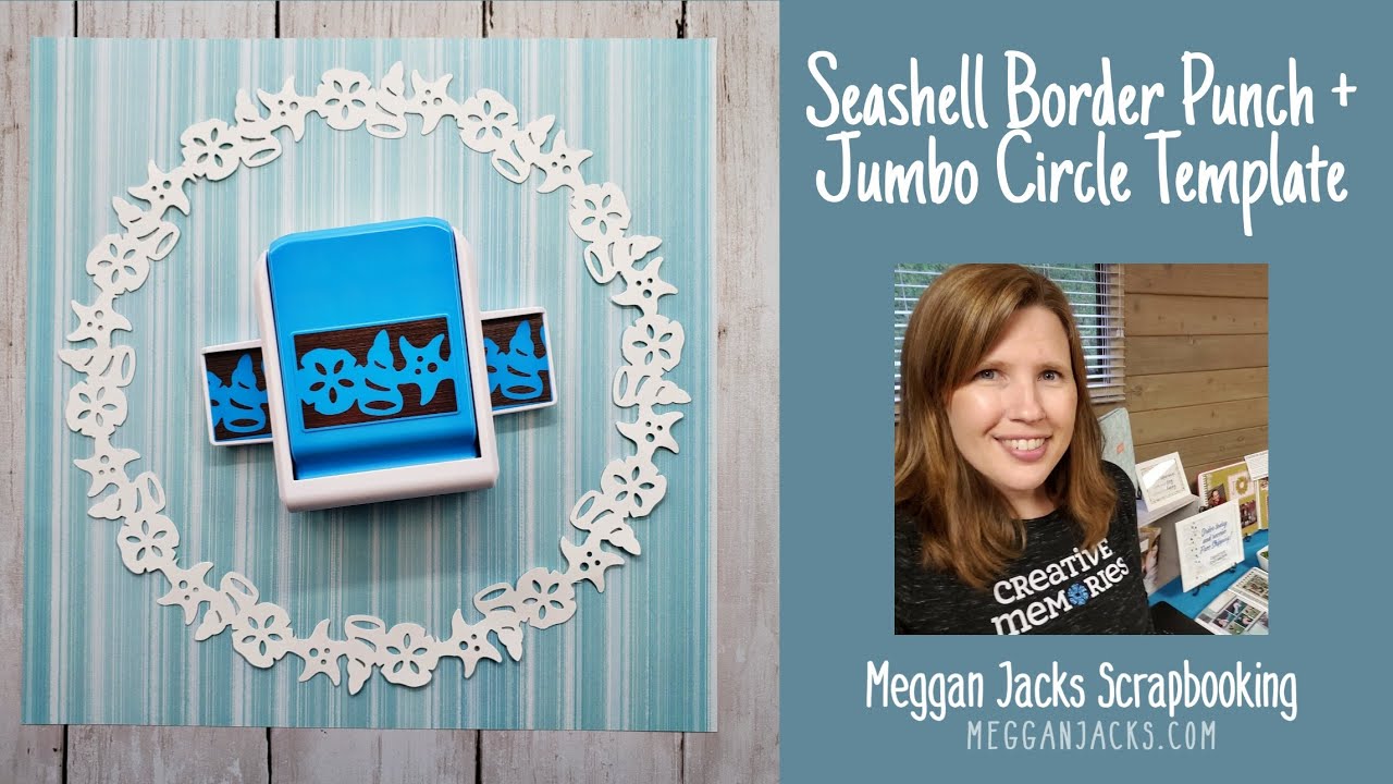 Creative Memories Seashell Circle Border Punch with Jumbo Circle Template