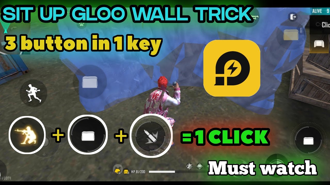How to use fast gloo wall in free fire (LD PLAYER) || How to use macro in ld player