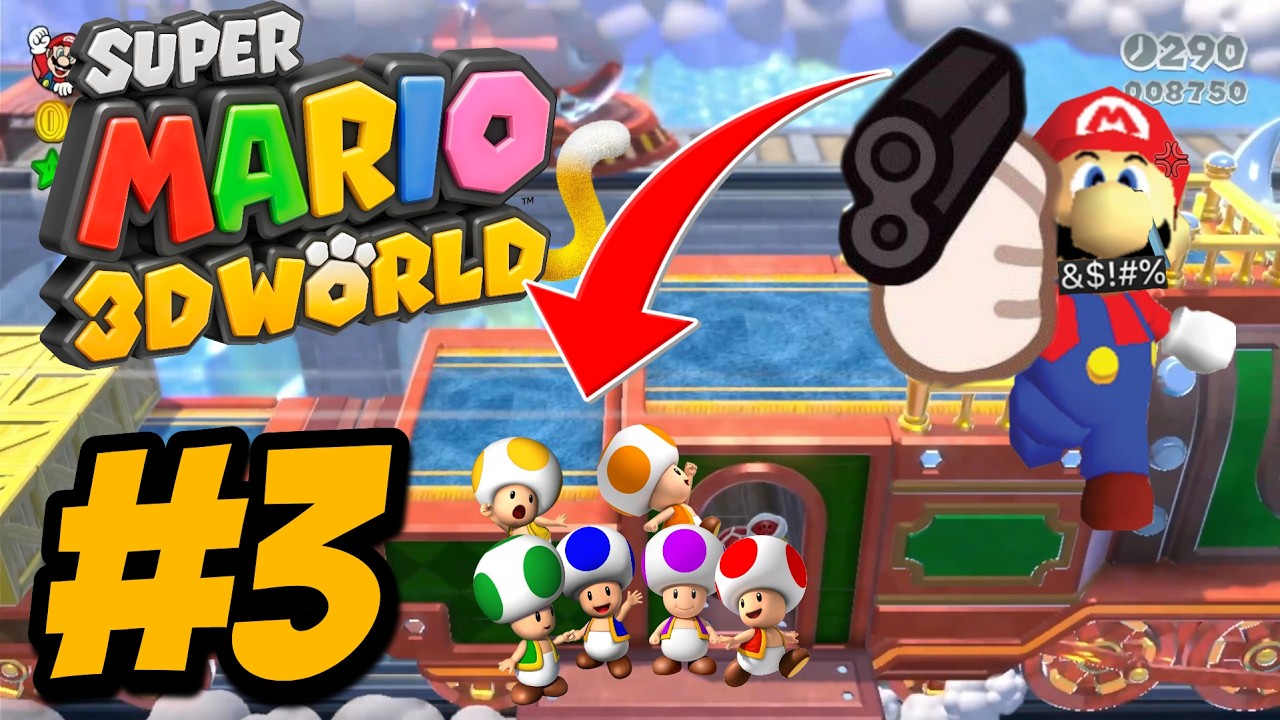 (2 Players) Super Mario 3D World 100% #3
