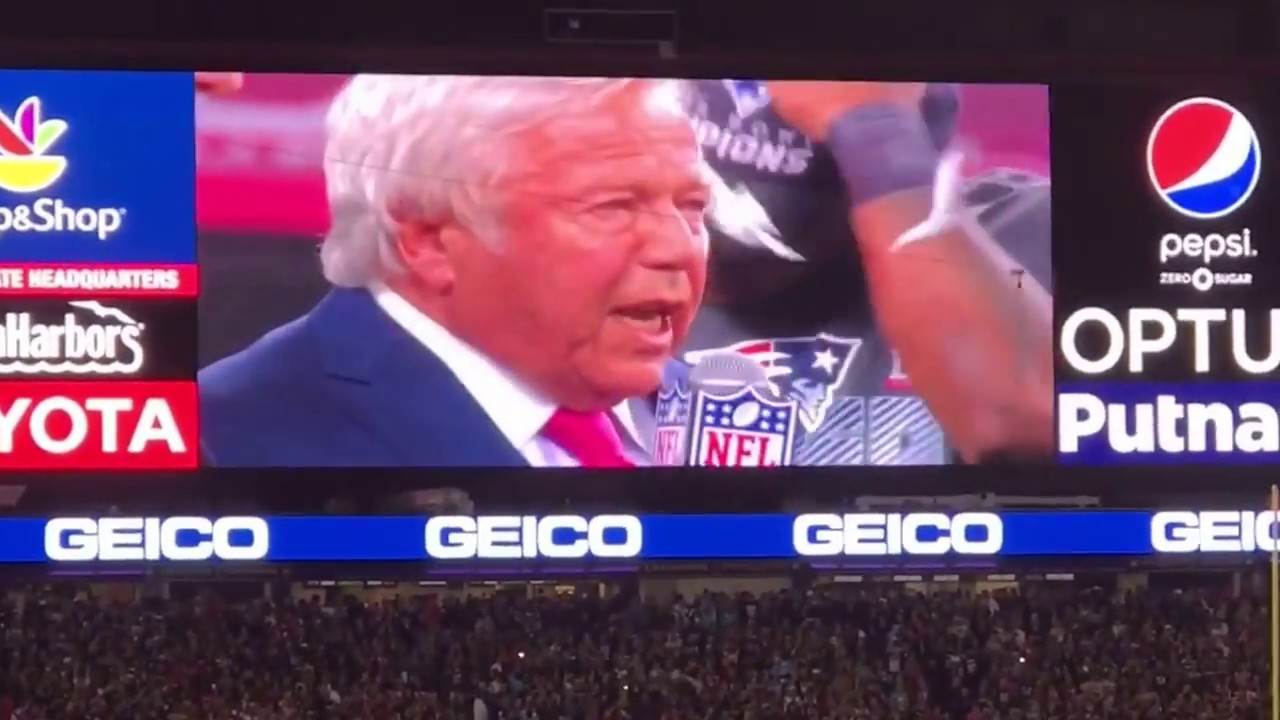 New England Patriots Super Bowl LI Banner Unveiling At Gillette Stadium