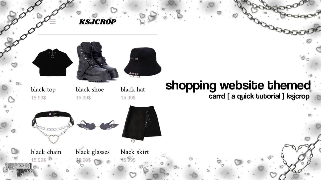 shopping website themed carrd ★ [ a quick tutorial ]