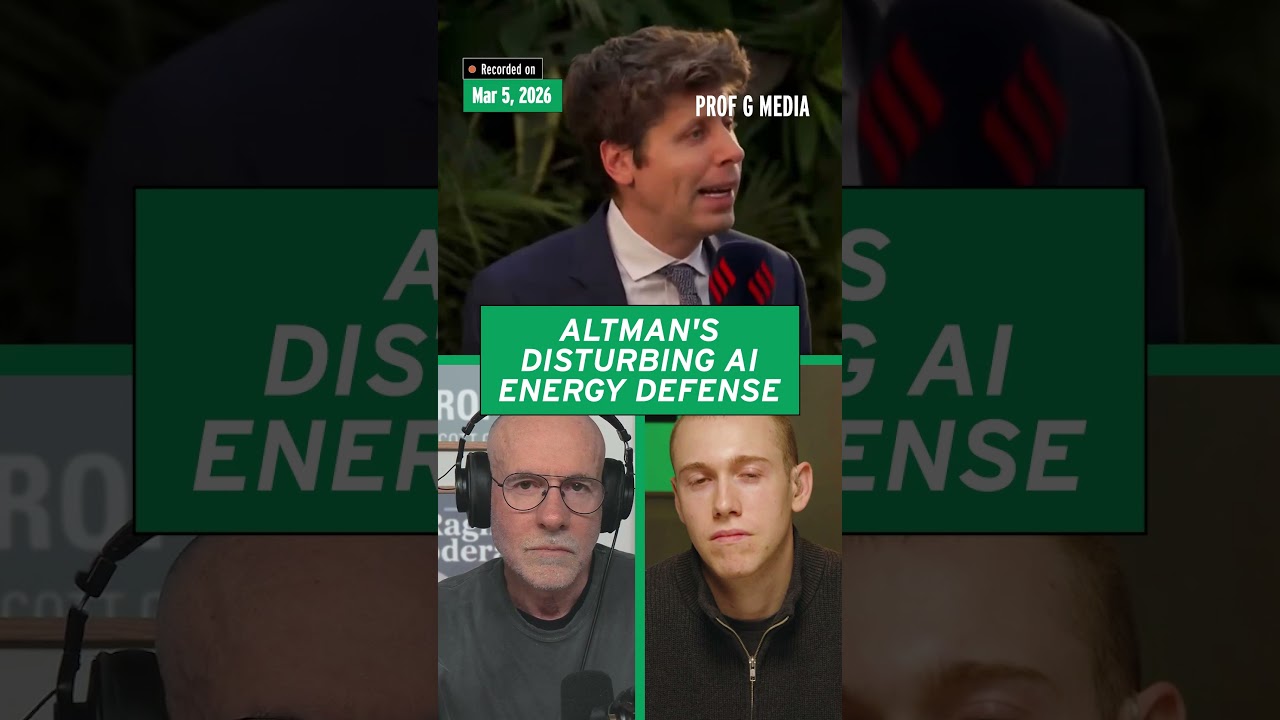 @profgalloway reacts to OpenAI CEO making strange claim about human energy use vs AI