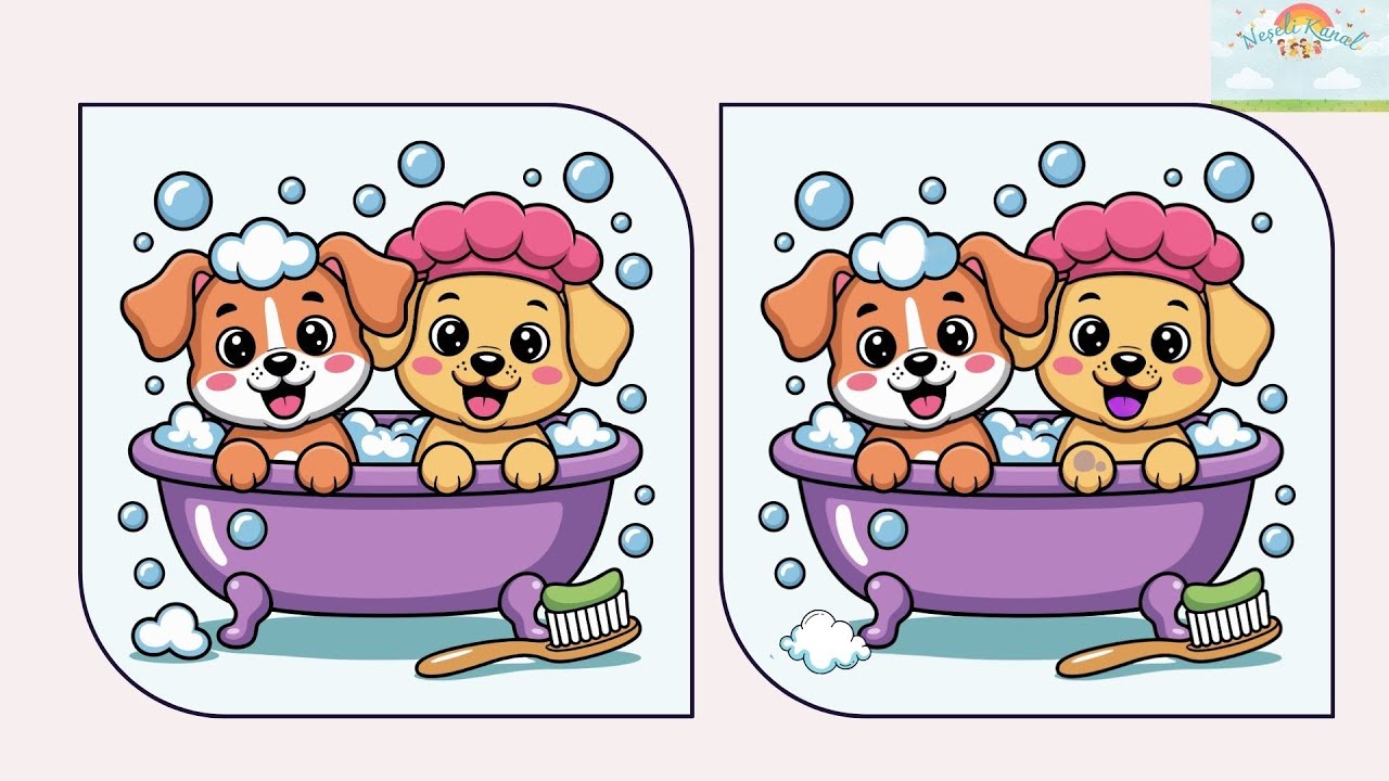 🎉Resimler Arasındaki Farkları Bul🎉😊#kidslearning#eğiticiçocukoyunları #4yaş #5yaş#6yaş#neşeliikanal