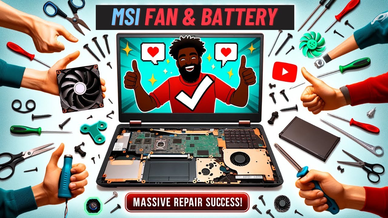 MSI GS65 Stealth Restoration: Fan & Battery Replacement + More