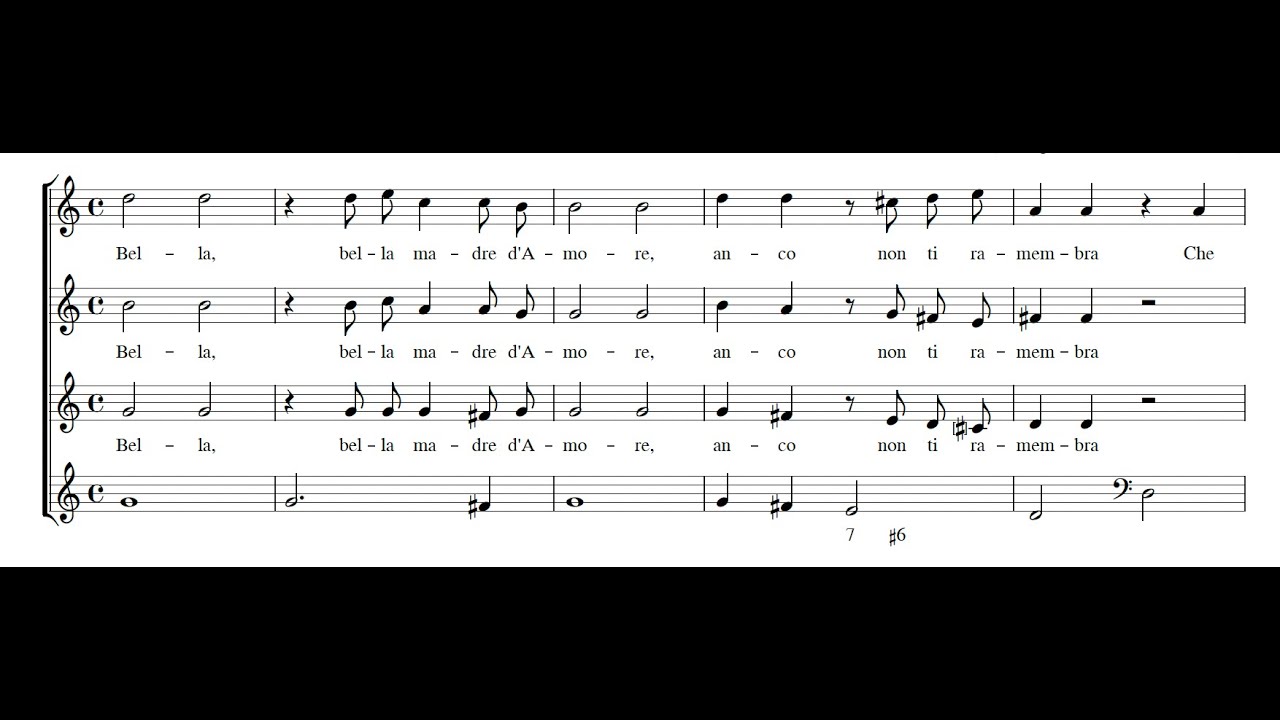 BARBARA STROZZI: Le tre Grazie a Venere (Bella madre d'Amore) PDF SCORE