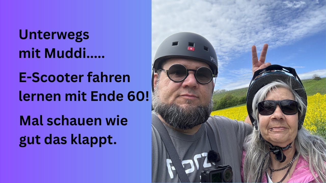 E-Scooter Fahren lernen mit Ende 60 - geht das gut?