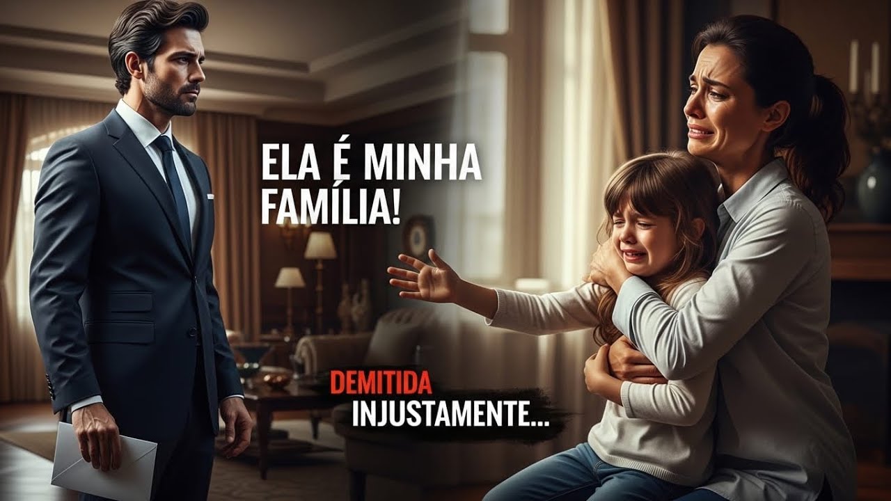 DEMITIDA INJUSTAMENTE A BABÁ SE DESPEDIU DA FILHA DO MILIONÁRIO… E OUVIU “PAPAI ELA É MINHA FAMÍLIA”