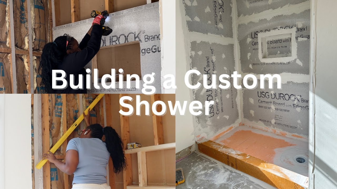DIY Bathroom Renovation| Building a Walk-in Shower, Custom Niche, and Waterproofing