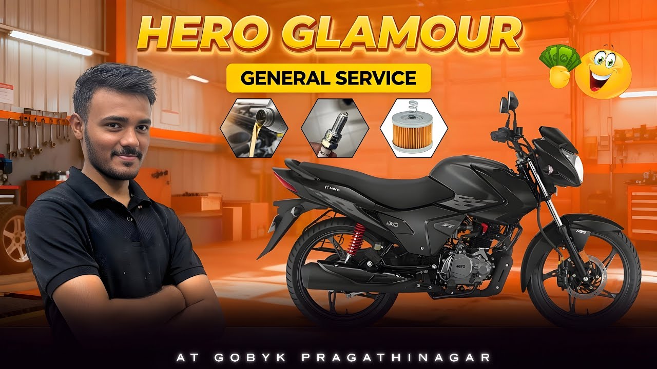 HERO GLAMOUR 🔥 Full SHOCKING 🤯 General Service 👨‍🔧 At GOBYK #heroglamour #gobyk