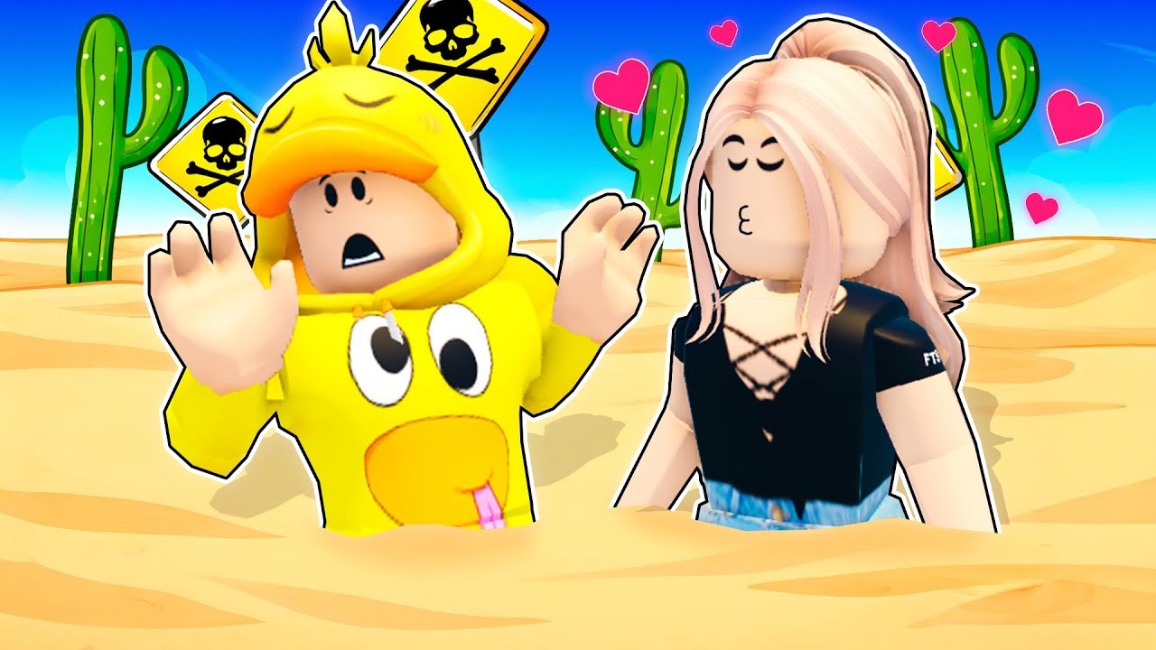 ATRAPADO en ARENAS MOVEDIZAS con Mi FAN LOCA en ROBLOX!
