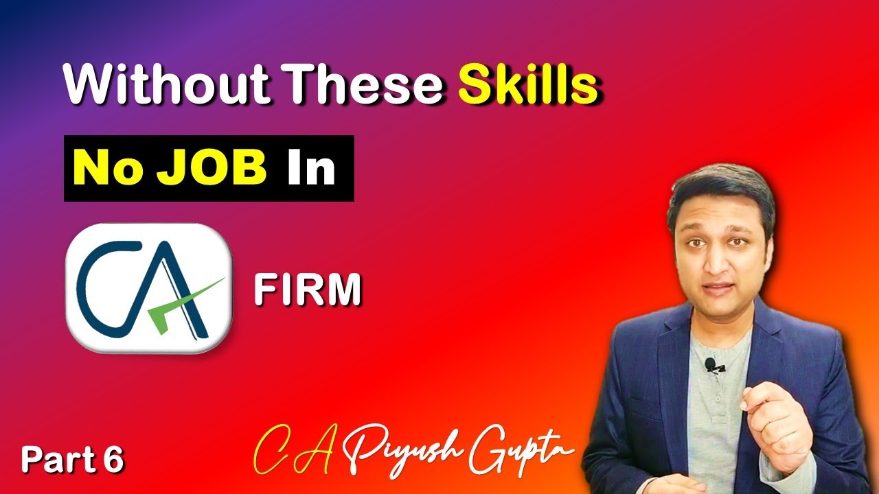 #7 Skills To Join CA Office For Accountants How to Get Job in Chartered Accountant Firm