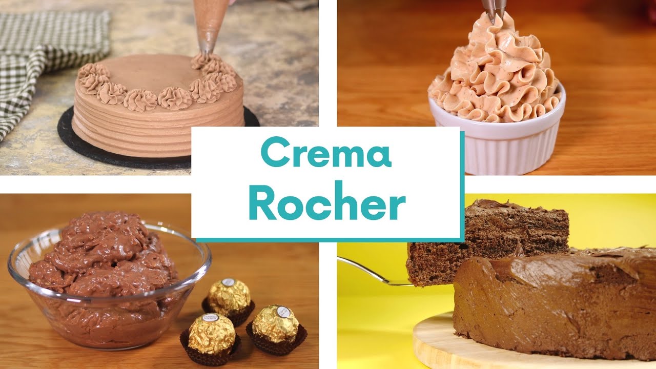 CREMA ROCHER : 2 Ricette per farcire e decorare torte