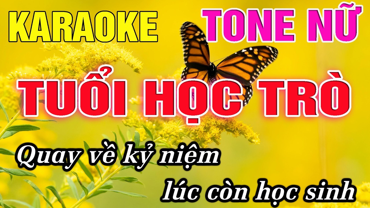 Tuổi Học Trò Karaoke Tone Nữ (D#m) Karaoke Đức Duy - Beat 2026