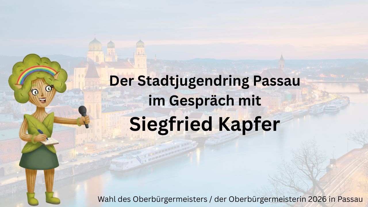 Siegfried Kapfer im Gespräch mit dem Stadtjugendring Passau