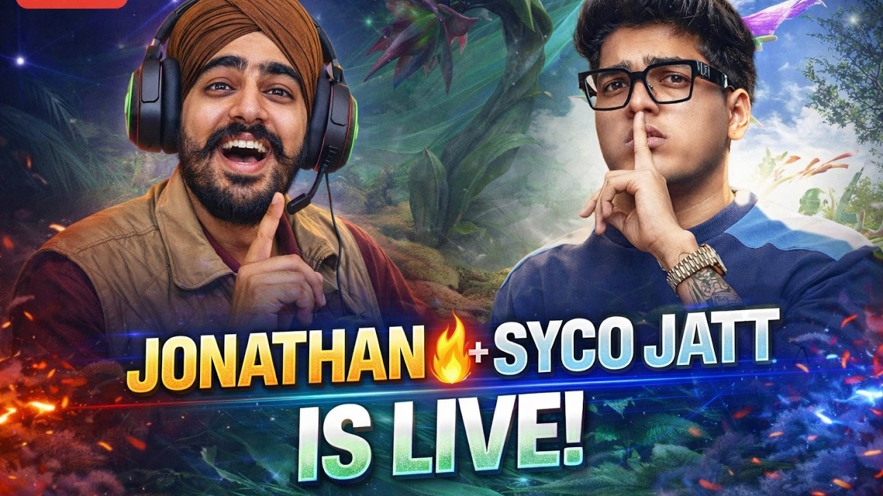 JONATHAN 🔥 + SYCO JATT LIVE | BGMI PRO GAMEPLAY 😱 #bgmilive