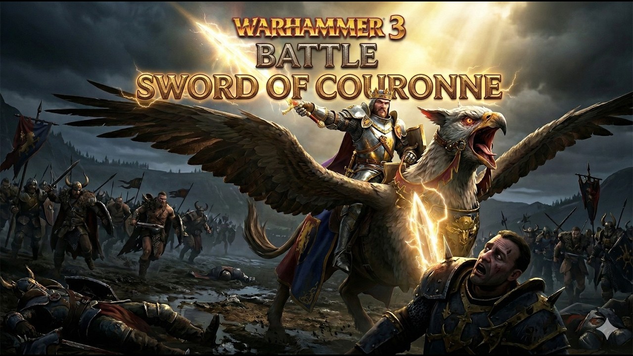 UNSTOPPABLE Louen Leoncoeur! Sword of Couronne FULL BATTLE - Total War Warhammer 3