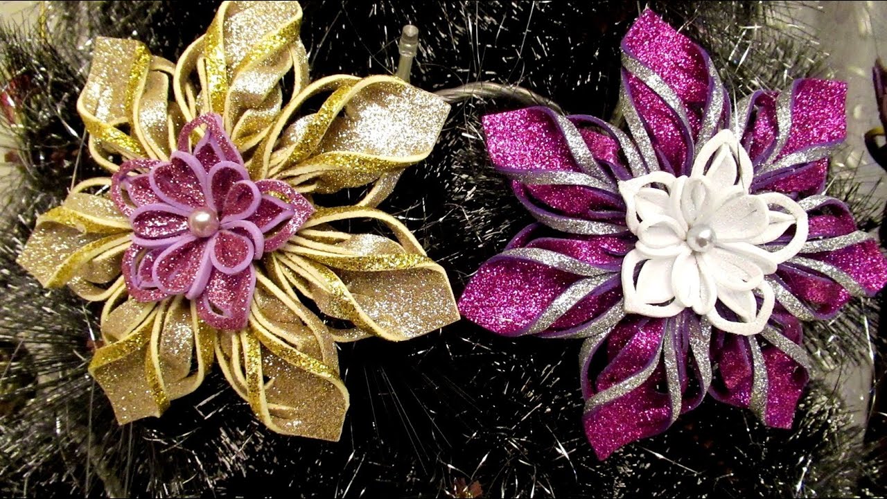 КРАСИВЫЕ СНЕЖИНКИ ИЗ ФОАМИРАНА. Manualidades con goma eva. /New Year crafts.