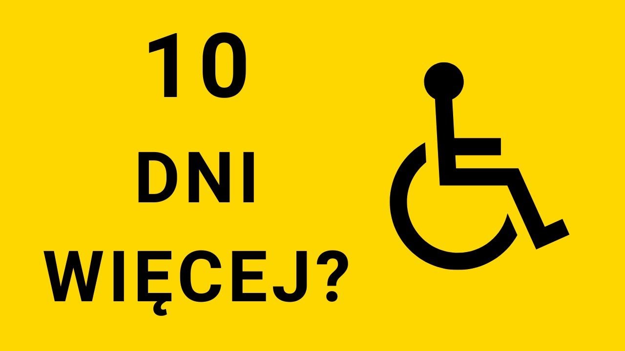 Urlop osoby niepełnosprawnej. Kiedy należy się 10 dni więcej?