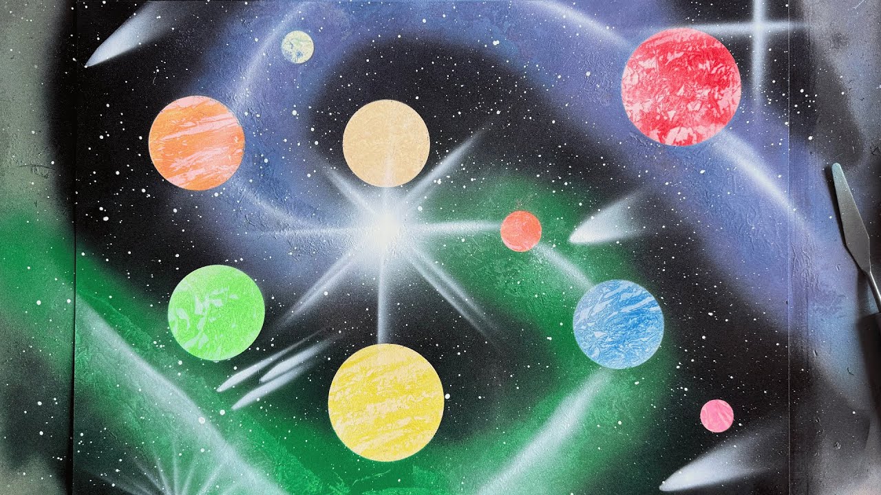 ASMR - Spray Paint Art - Vortex