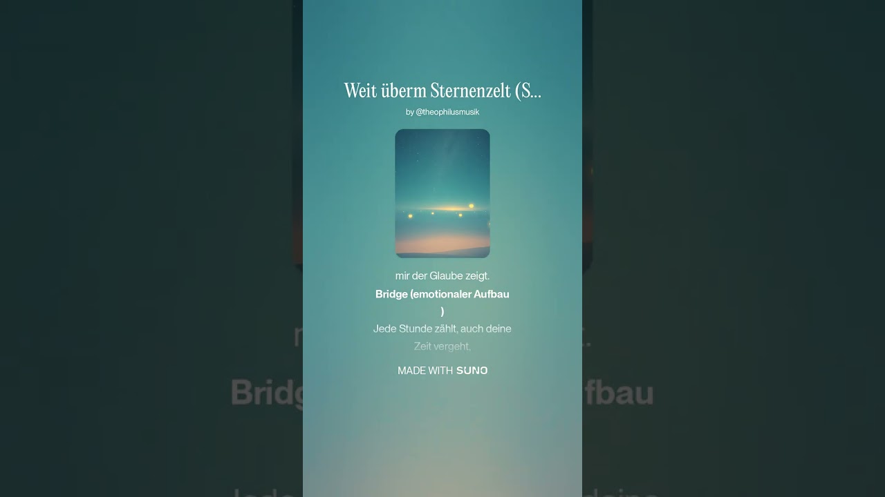 Weit überm Sternenzelt (Schlager)