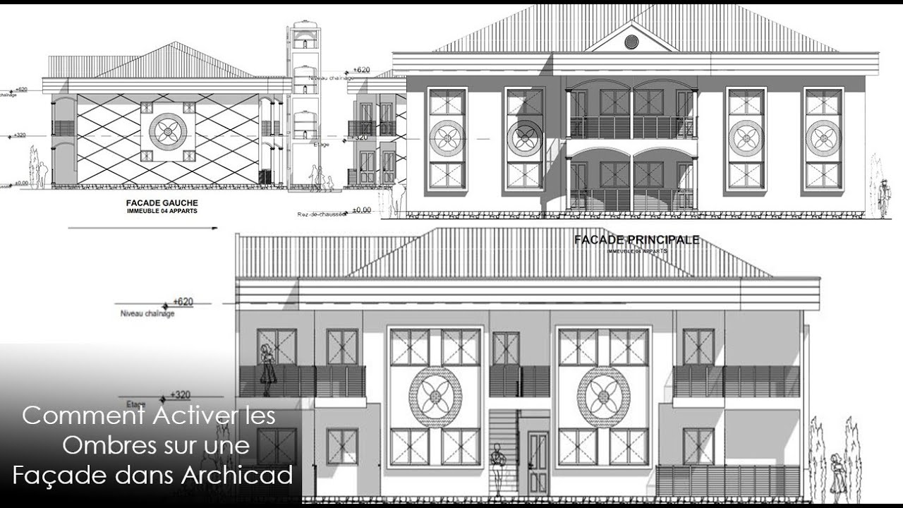 Comment Activer les Ombres 3D sur une Façade dans Archicad !!!