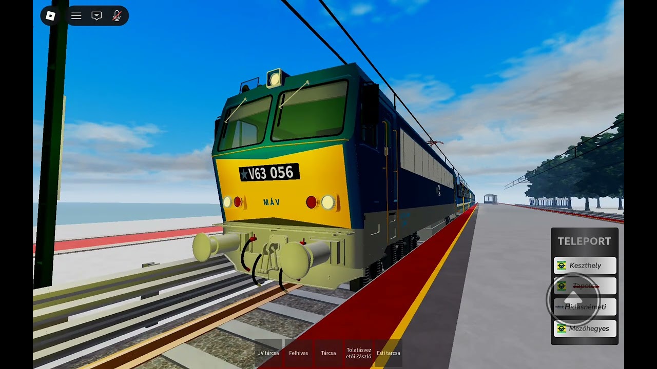 MÁV railway 6 gigant indul velencé ről 