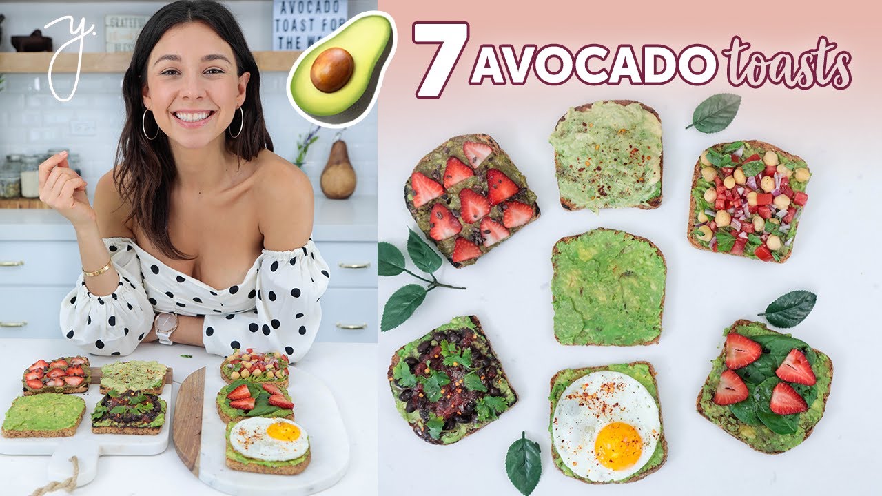 7 AVOCADO Toast Recipes for the week UNDER 5 minutes! I Yovana