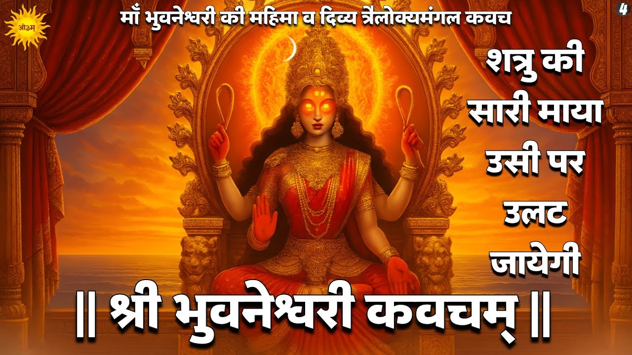 Bhuvaneshwari Kavach पाठ से शत्रु की माया उसी पर उलट जायेगी Das Mahavidya महिमा व त्रैलोक्यमंगल कवच