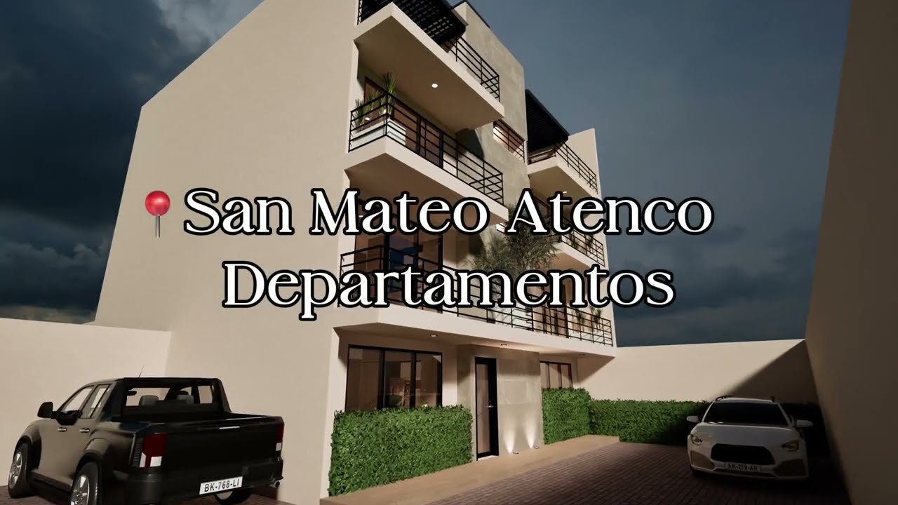 INCREÍBLE Recorrido virtual de DEPARTAMENTOS (Terreno 18.5m x 11m) en San Mateo Atenco