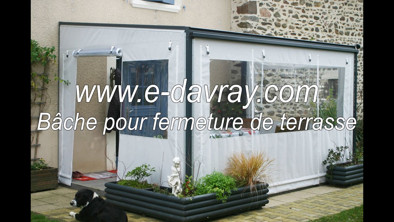 Configurez votre bâche pour fermeture de terrasse- E-davray®