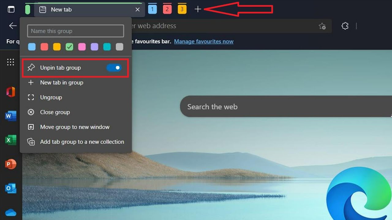 Microsoft is testing pinning Tab group shortcut buttons in Edge