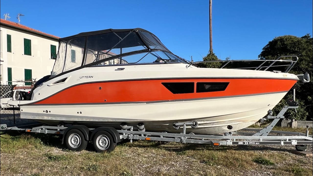 Motorboot 7,7m Uttern D77 mit Aussenborder 250PS 2015 in Cannes zu verkaufen auf deutsch