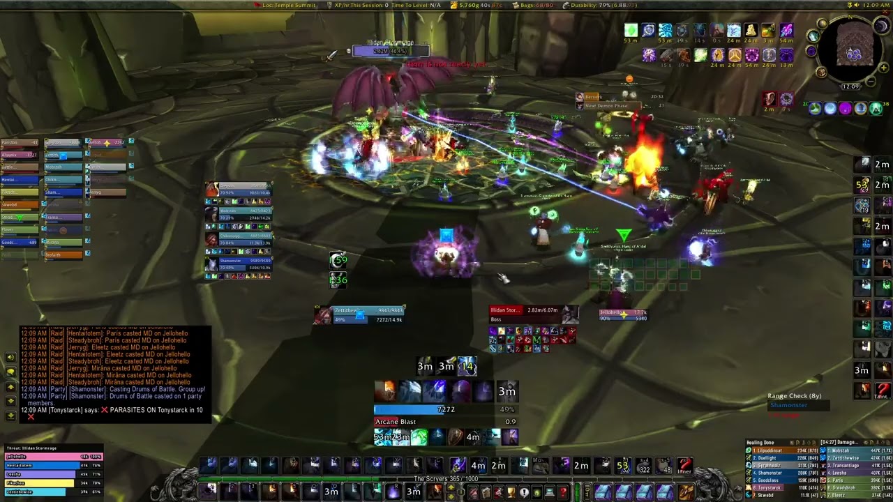 Illidan - Arcane Mage PoV - Black Temple - WoW TBC Classic