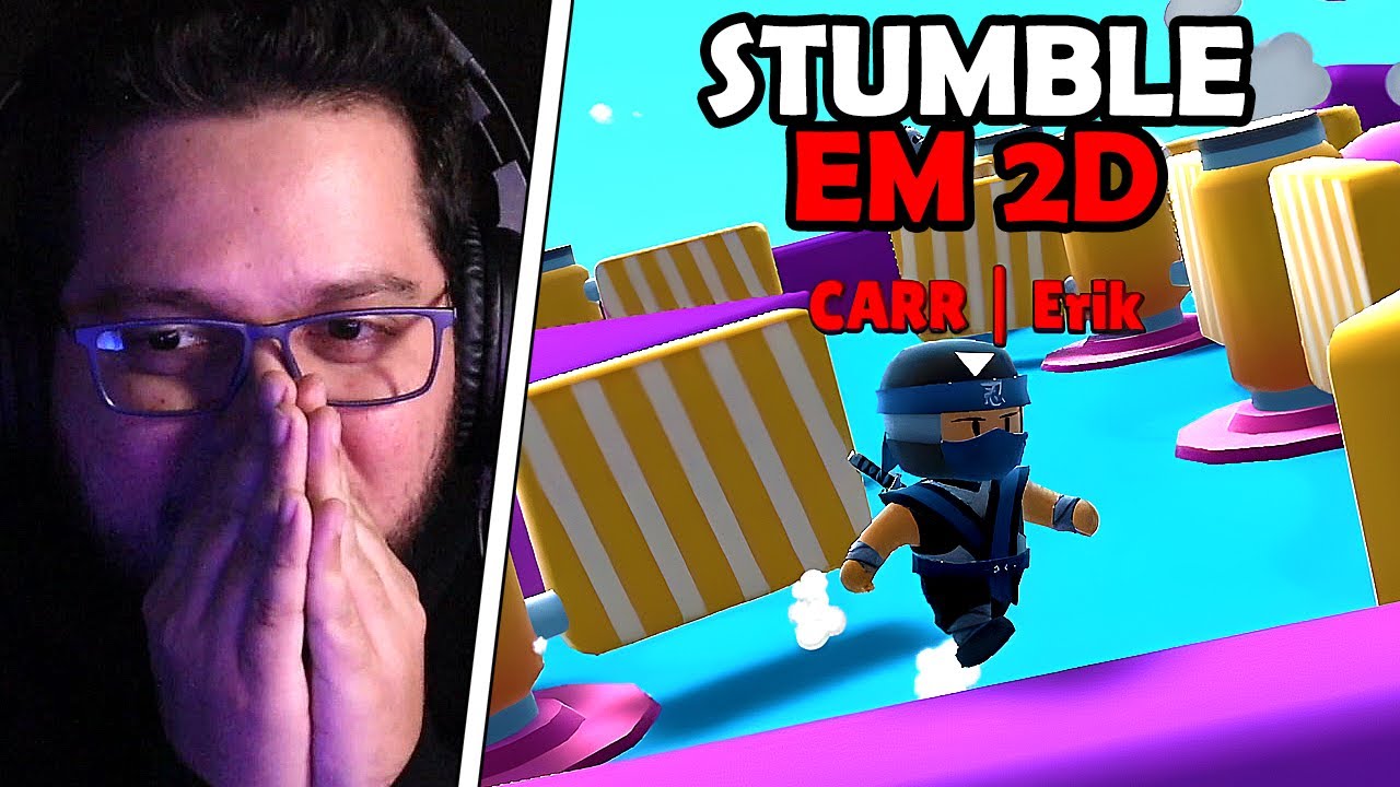 Joguei STUMBLE GUYS em 2D e FOI IMPOSSÍVEL DE JOGAR