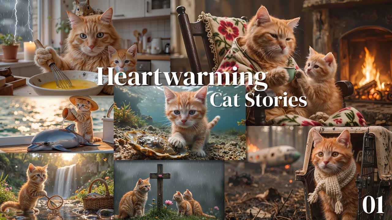 Heartwarming Stories of Mama Cats and Kittens 🐈 🐾 | Rescue & Cozy Compilation #Cat #Cute #Ai