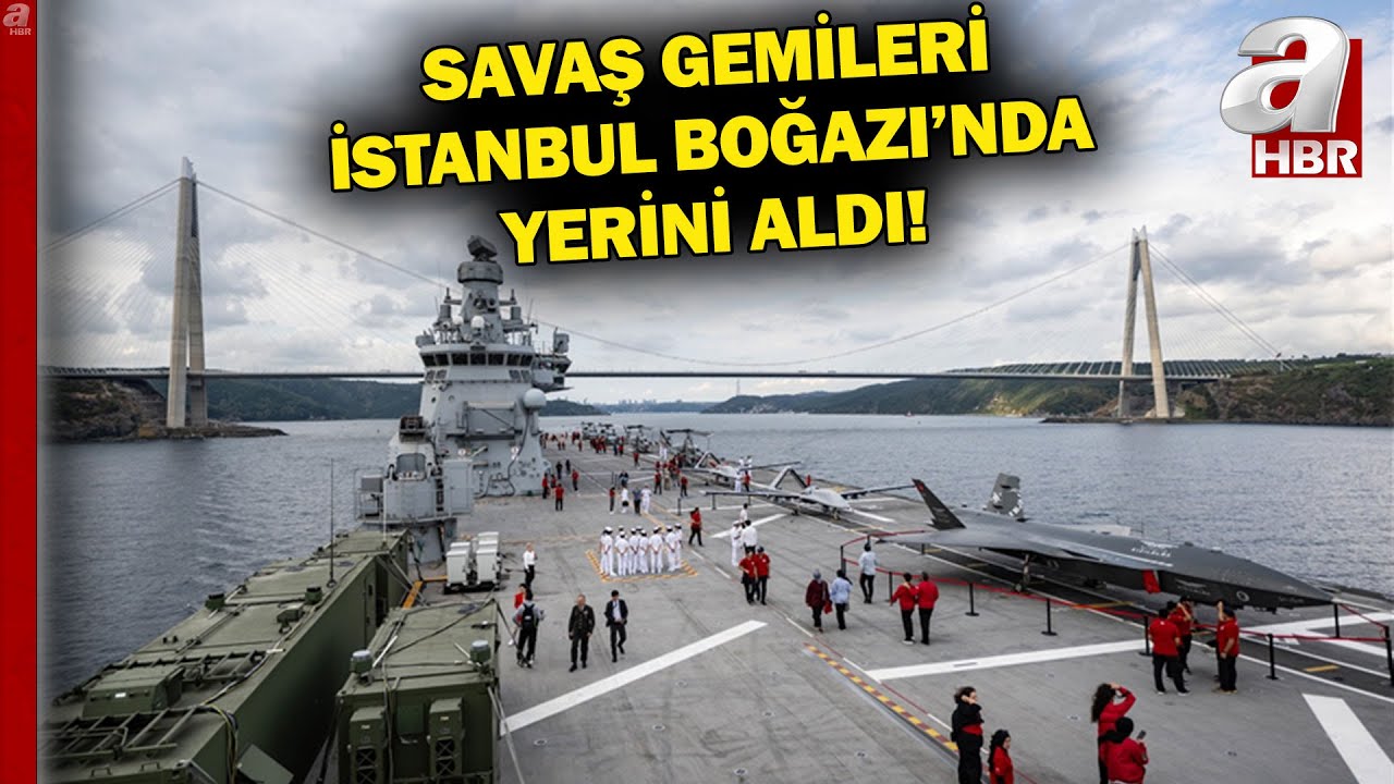 Savaş Gemileri İstanbul Boğazı'nda Yerini Aldı | A Haber