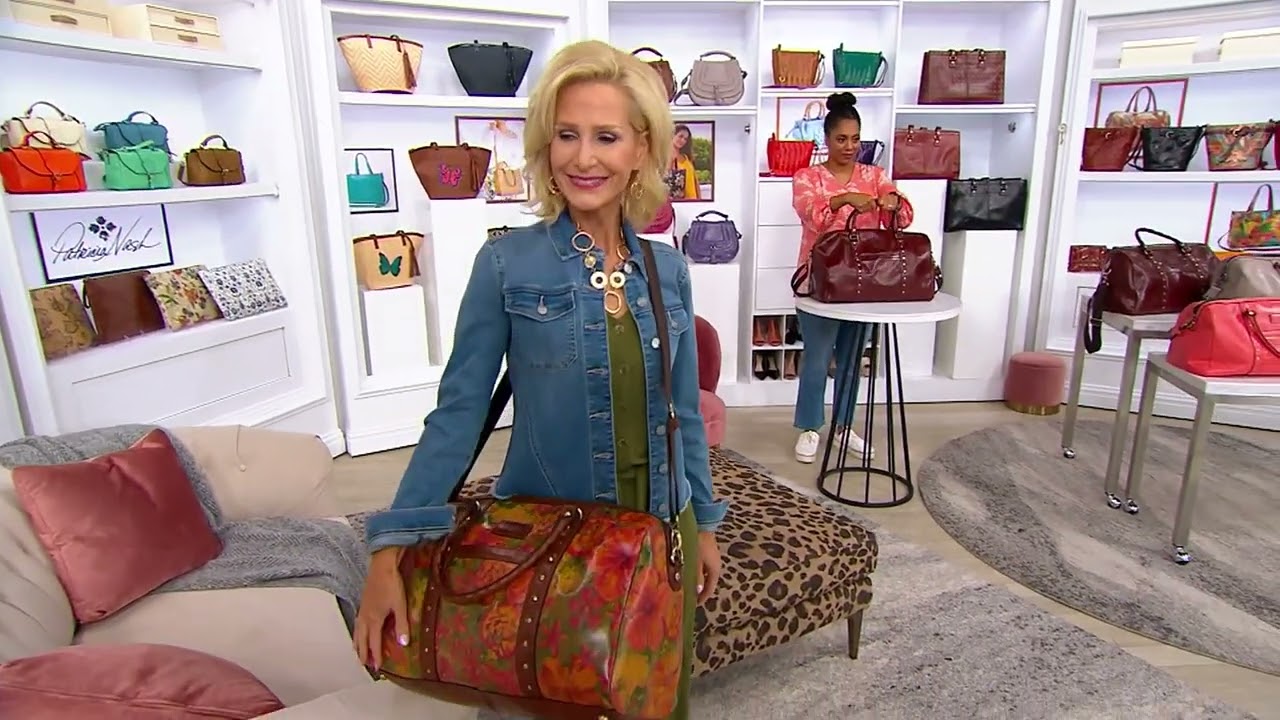 Patricia Nash Leather Milano Weekender on QVC